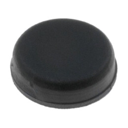 Picioruş autoadeziv; neagră; gumă; A: 13mm; B: 12,2mm; C: 4,5mm