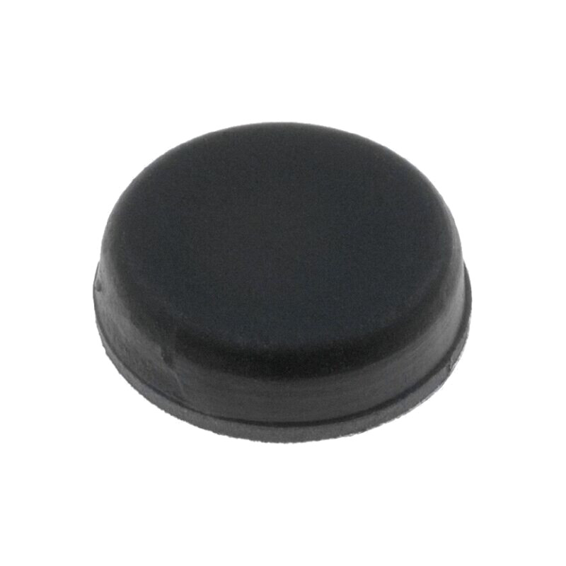 Picioruş autoadeziv; neagră; gumă; A: 13mm; B: 12,2mm; C: 4,5mm