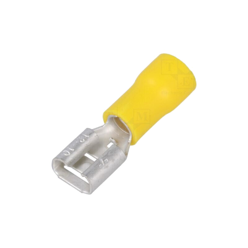 Terminal: plat; 6,3mm; 0,8mm; mamă; 4÷6mm2; crimpat; pe cablu Terminal: plat; 6,3mm; 0,8mm; mamă; 4÷6mm2; crimpat; pe cablu