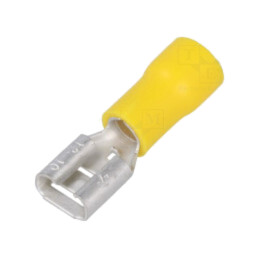 Terminal: plat; 6,3mm; 0,8mm; mamă; 4÷6mm2; crimpat; pe cablu