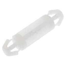 Distanţier PCB; poliamidă; Lung: 12mm; clichet/clichet; naturală