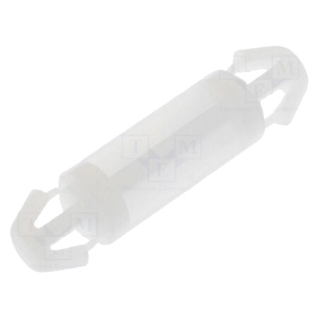 Distanţier PCB; poliamidă; Lung: 12mm; clichet/clichet; naturală