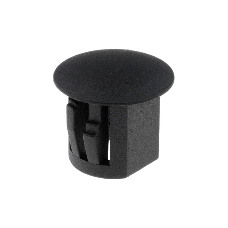 Capac de protecţie; H: 10,5mm; Diam.flanşă: 12mm; neagră; UL94V-2 Capac de protecţie; H: 10,5mm; Diam.flanşă: 12mm; neagră; UL94V-2