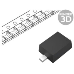 Diodă: Zener; 0,2W; 3,9V; 5mA; SMD; rolă,bandă; SOD323F; Ir: 2,7uA