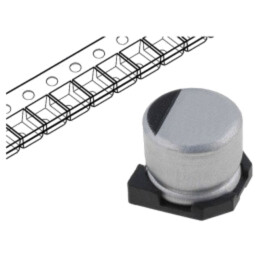 Condensator: electrolitic; SMD; 47uF; 10VDC; Ø5x5,3mm; ±20%; 1000h
