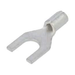 Vârf: furcă; M4; 0,5÷1mm2; crimpat; pe cablu; neizolat; cositorit