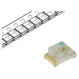 LED; galben-verde; SMD; 0805; 9÷13mcd; 1,7÷2,4VDC; 2x1,25x0,8mm