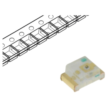 LED; galben-verde; SMD; 0805; 9÷13mcd; 1,7÷2,4VDC; 2x1,25x0,8mm