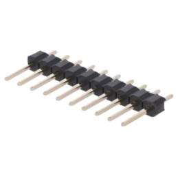 Conector: şiruri pini; şir pini; tată; PIN: 10; drept; THT; 2,54mm