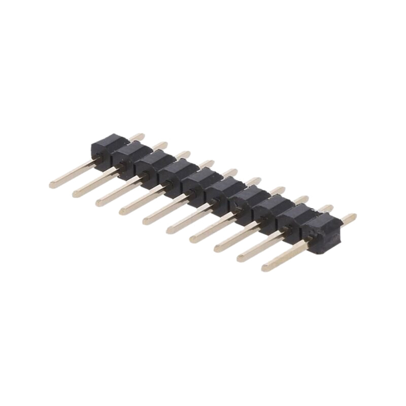 Conector: şiruri pini; şir pini; tată; PIN: 10; drept; THT; 2,54mm Conector: şiruri pini; şir pini; tată; PIN: 10; drept; THT; 2,54mm