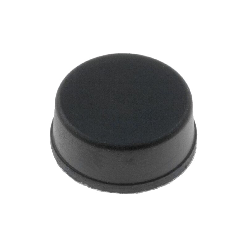 Picioruş autoadeziv; neagră; gumă; A: 12mm; B: 11,2mm; C: 5,1mm