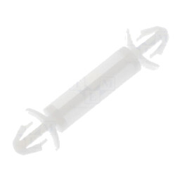 Distanţier PCB; poliamidă; Lung: 15mm; clichet/clichet; naturală