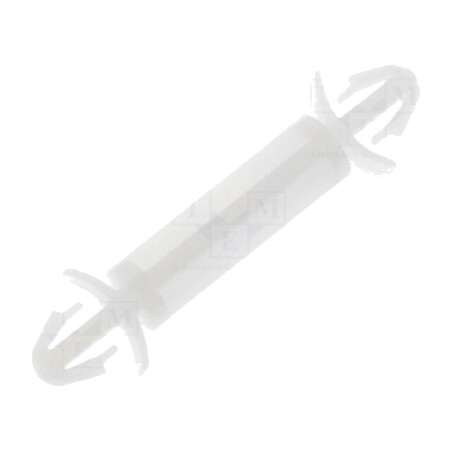 Distanţier PCB; poliamidă; Lung: 15mm; clichet/clichet; naturală