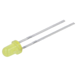 LED; galbenă; 3mm; 100÷200mcd; 60°; Parte frontală: convex; 60mW
