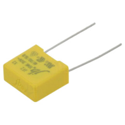 Condensator: cu polipropilenă; X2; 100nF; 310VAC; 13x12x6mm; THT