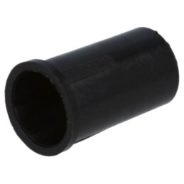 Montură pt.LED; 5mm; monobloc; neagră; UL94V-2; L: 11,4mm