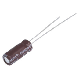 Condensator: electrolitic; low ESR; THT; 10uF; 100VDC; Ø8x12mm