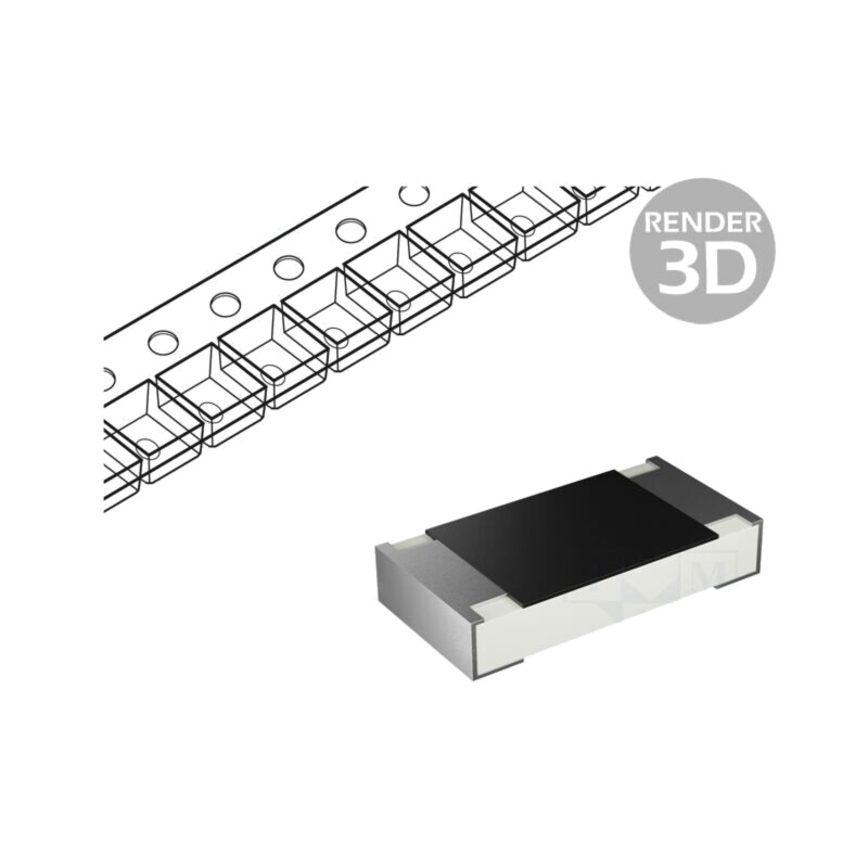 Rezistor: thick film; SMD; 1210; 680Ω; 750mW; ±1%; -55÷155°C Rezistor: thick film; SMD; 1210; 680Ω; 750mW; ±1%; -55÷155°C