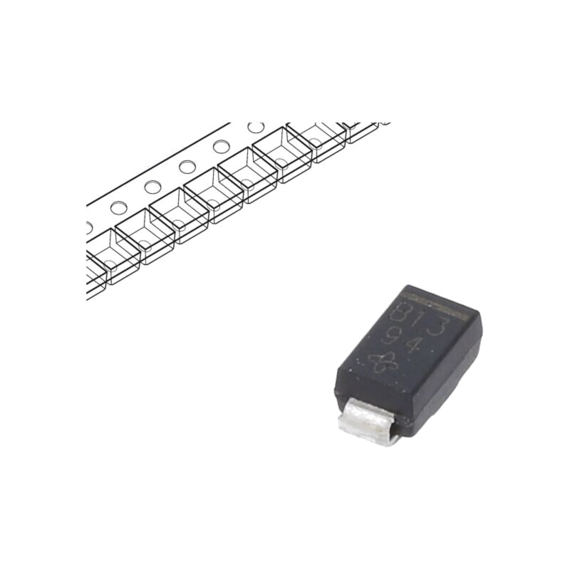 Diode: Schottky rectifying; SMA; SMD; 30V; 1A; 13 inch reel