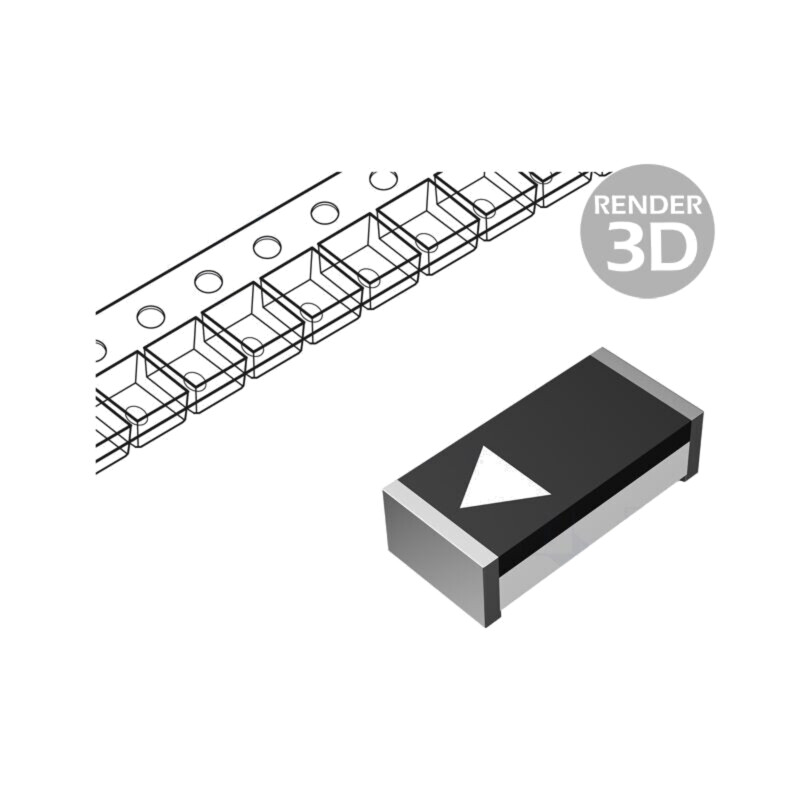 Diodă: Zener; 0,5W; 15V; 5mA; SMD; rolă,bandă; 1206; o singură diodă Diodă: Zener; 0,5W; 15V; 5mA; SMD; rolă,bandă; 1206; o singură diodă