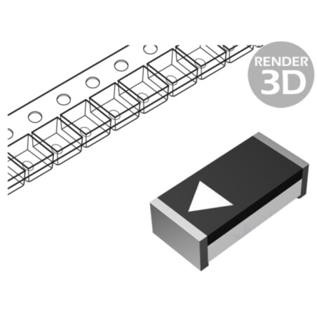 Diodă: Zener; 0,5W; 15V; 5mA; SMD; rolă,bandă; 1206; o singură diodă