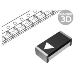 Diodă: Zener; 0,5W; 15V; 5mA; SMD; rolă,bandă; 1206; o singură diodă