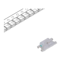 LED; galbenă; SMD; 1206; 60÷90mcd; 1,8÷2,6VDC; 3,2x1,6x0,8mm; 120°