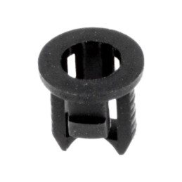 Montură pt.LED; 3mm; monobloc; neagră; UL94V-2; L: 5,6mm; poliamidă