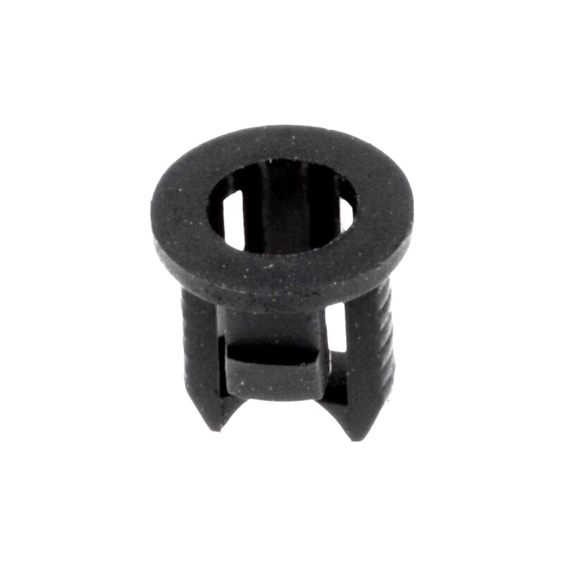 Montură pt.LED; 3mm; monobloc; neagră; UL94V-2; L: 5,6mm; poliamidă