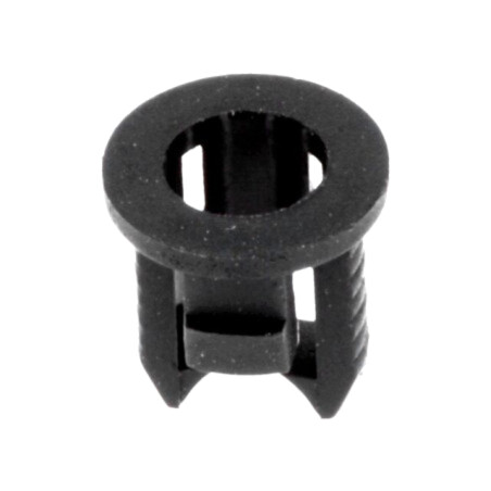 Montură pt.LED; 3mm; monobloc; neagră; UL94V-2; L: 5,6mm; poliamidă