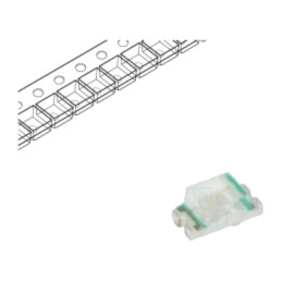 LED; albastru; SMD; 0603; 70÷260mcd; 2,7÷3,4VDC; 1,6x0,8x0,7mm