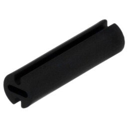Bucşă de distanţare; LED; Øext: 4,5mm; ØLED: 3mm; Lung: 17mm; neagră