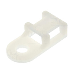 Element de susţinere; înşurubare; poliamidă; natural; L: 19,5mm