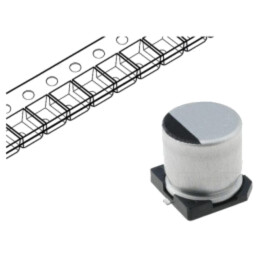 Condensator: electrolitic; SMD; 4,7uF; 35VDC; Ø4x5,3mm; ±20%; 2000h