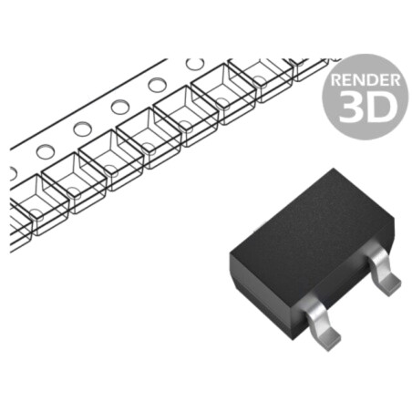 Diodă: redresoare Schottky; SOT523; SMD; 30V; 0,2A; 5ns; rolă,bandă