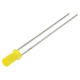 LED; galbenă; 3mm; 10÷15mcd; 125°; Parte frontală: plat; 1,6÷2,8VDC