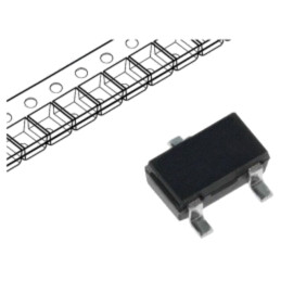 Tranzistor: NPN; bipolar; BRT; 50V; 0,1A; 0,23W; SC59; R1: 10kΩ