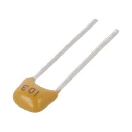 Condensator: ceramic; 10nF; 100V; X7R; ±10%; THT; 2,5mm