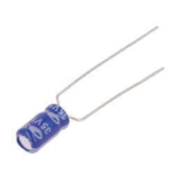 Condensator: electrolitic; THT; 10uF; 35VDC; Ø4x7mm; Raster: 5mm