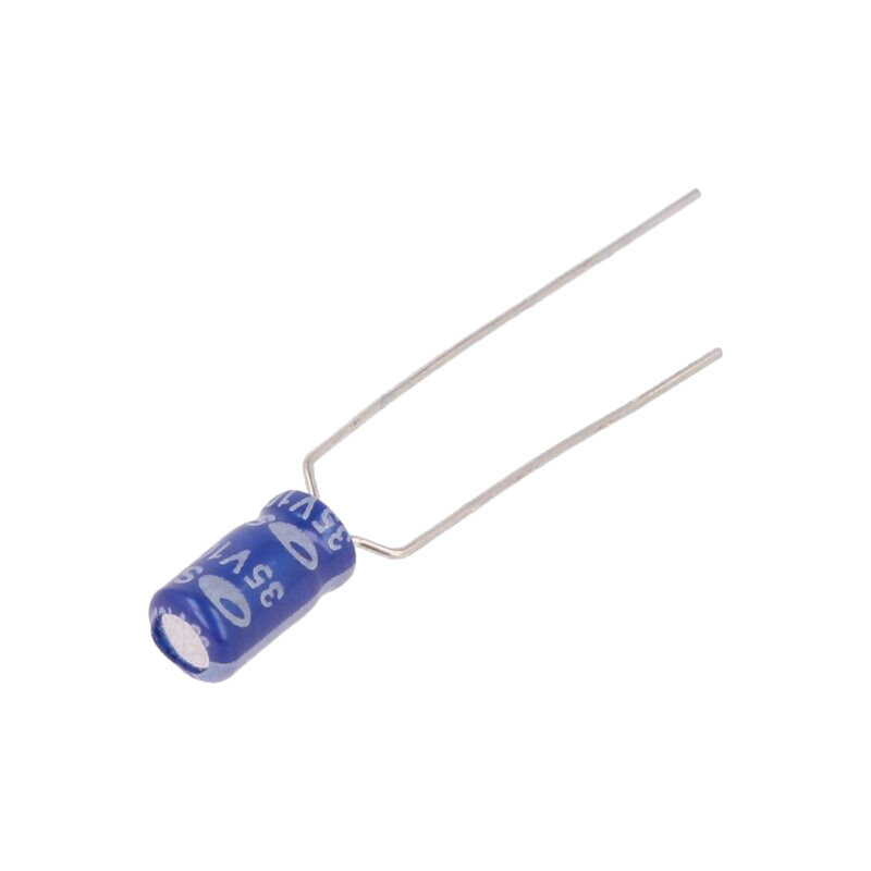 Condensator: electrolitic; THT; 10uF; 35VDC; Ø4x7mm; Raster: 5mm Condensator: electrolitic; THT; 10uF; 35VDC; Ø4x7mm; Raster: 5mm