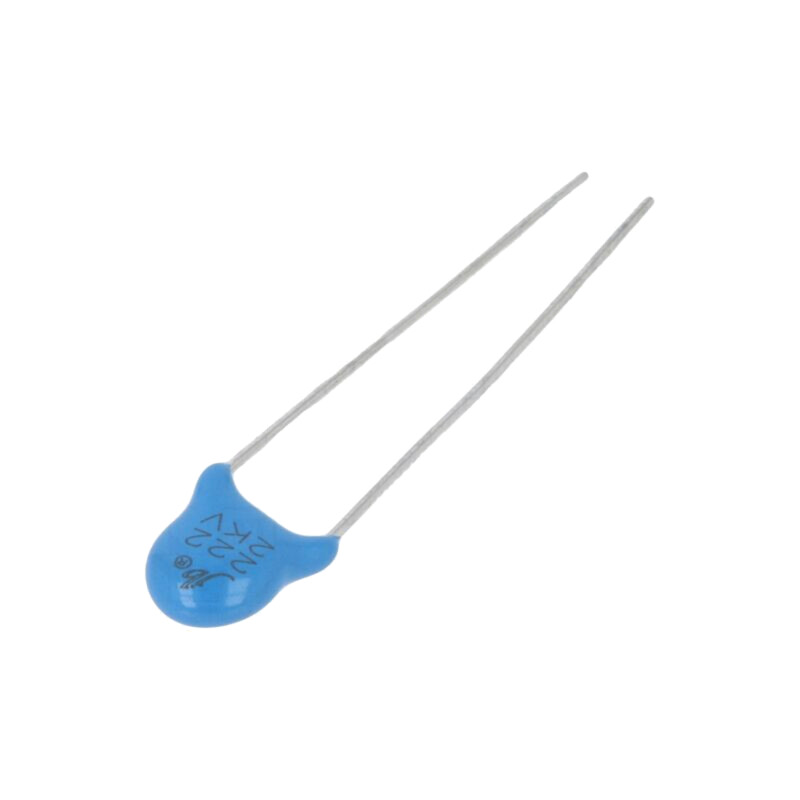 Condensator: ceramic; 2,2nF; 2kVDC; Y5V; ±20%; 5mm Condensator: ceramic; 2,2nF; 2kVDC; Y5V; ±20%; 5mm