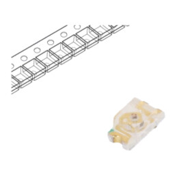 LED; roşie; SMD; 0603; 30÷90mcd; 1,8÷2,4VDC; 1,6x0,8x0,7mm; 140°