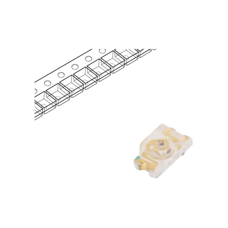 LED; roşie; SMD; 0603; 30÷90mcd; 1,8÷2,4VDC; 1,6x0,8x0,7mm; 140° LED; roşie; SMD; 0603; 30÷90mcd; 1,8÷2,4VDC; 1,6x0,8x0,7mm; 140°