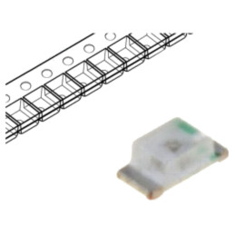 LED; galben-verde; SMD; 0603; 20÷50mcd; 1,6÷2,4VDC; 1,6x0,8x0,4mm