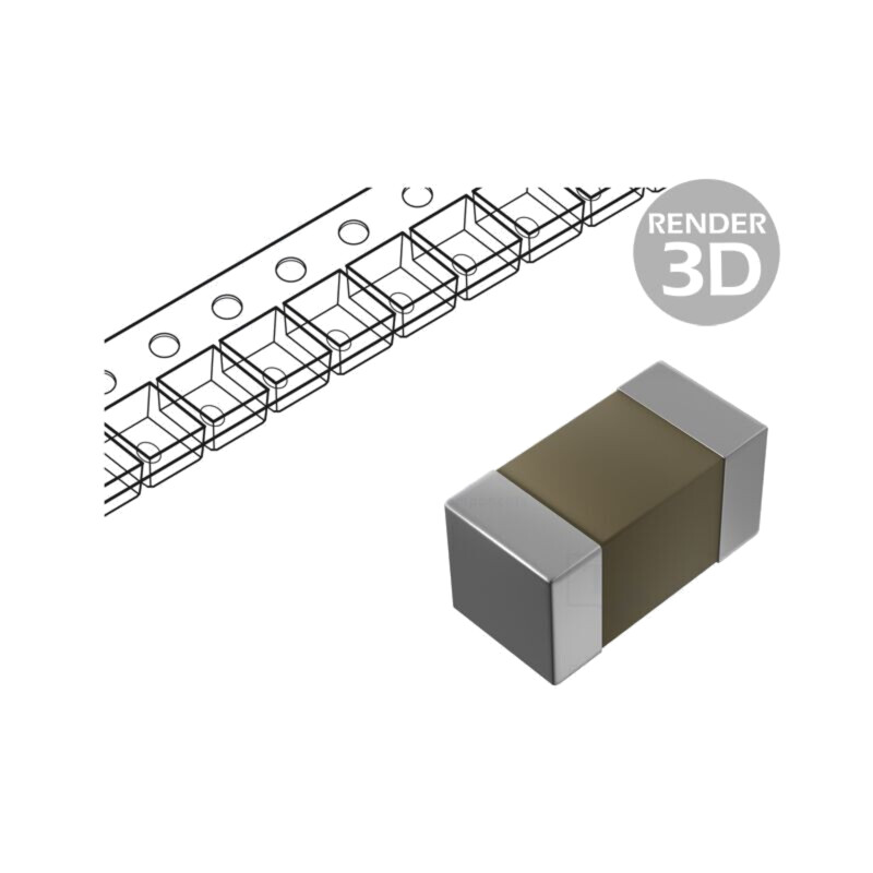 Condensator: ceramic; MLCC; 2,2nF; 50V; C0G (NP0); ±5%; SMD; 0603 Condensator: ceramic; MLCC; 2,2nF; 50V; C0G (NP0); ±5%; SMD; 0603