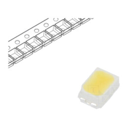 LED; alb rece; SMD; 3020,PLCC2; 2550÷3500mcd; 5550-6040K; 90; 120°
