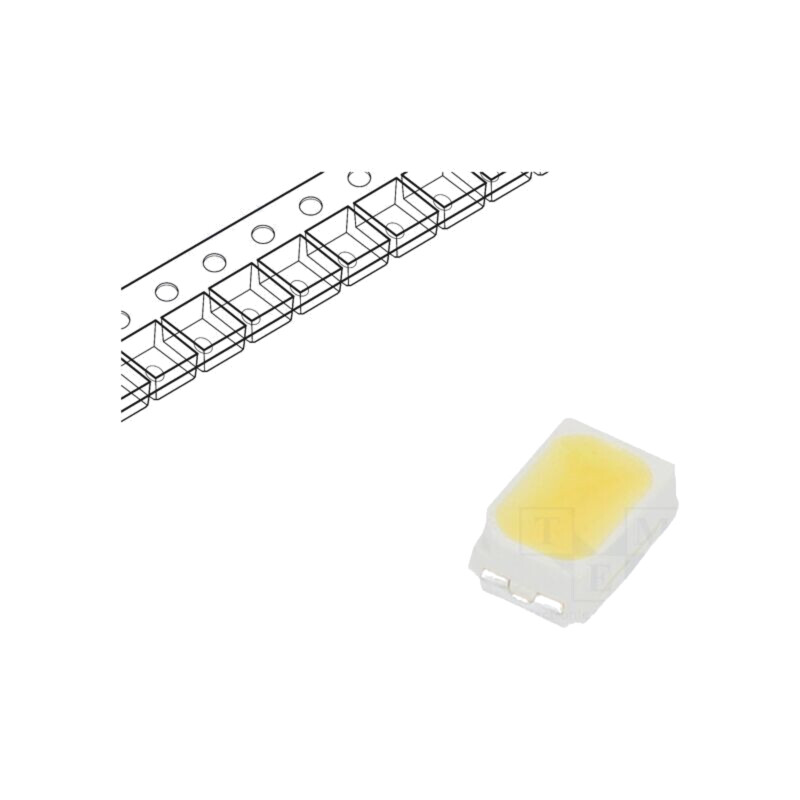 LED; alb rece; SMD; 3020,PLCC2; 2550÷3500mcd; 5550-6040K; 90; 120° LED; alb rece; SMD; 3020,PLCC2; 2550÷3500mcd; 5550-6040K; 90; 120°