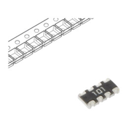 Rezistor multipolar: Y; SMD; 100Ω; ±5%; 62,5mW; Nr.rezistori: 4