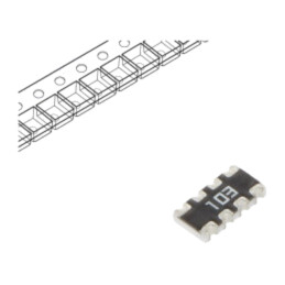 Rezistor multipolar: Y; SMD; 10kΩ; ±5%; 62,5mW; Nr.rezistori: 4