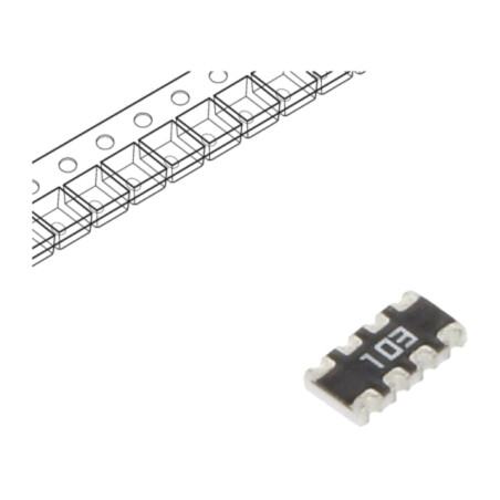 Rezistor multipolar: Y; SMD; 10kΩ; ±5%; 62,5mW; Nr.rezistori: 4